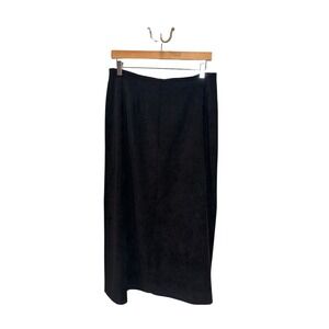 Tribal Stretch Black Midi Skirt Size 12